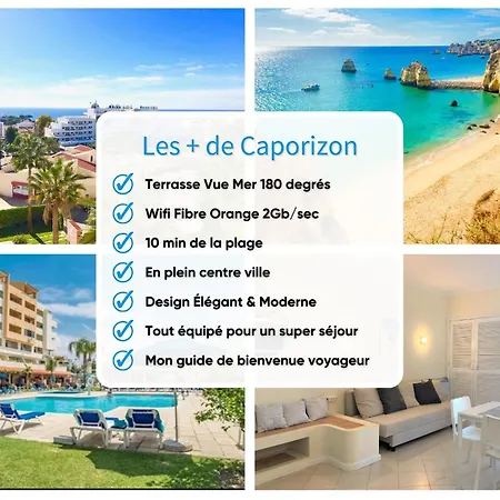 Piscine-hyper Centre-albufeira-vue Panoramique Mer-4 Personnes アパート アルブフェイラ